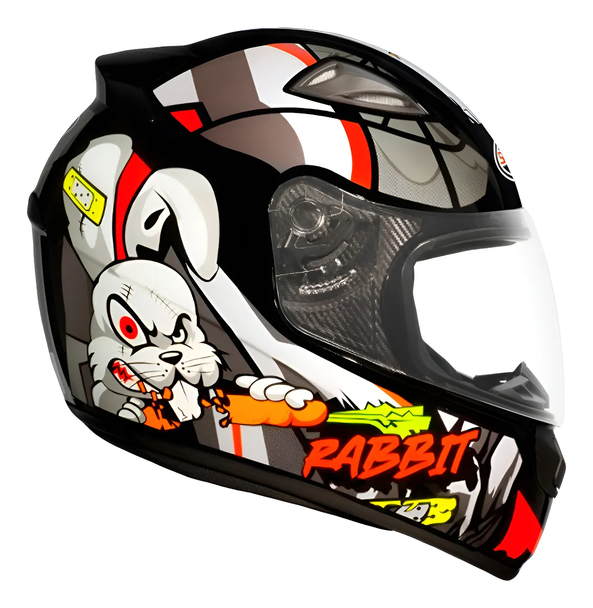 Capacete Ebf (forracao Premium) New Spark Rabbit -prata