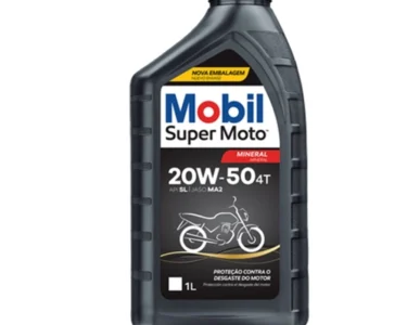 Óleo lubrificante mobil preto super moto 4T 20W50